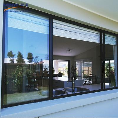 China Beautiful Good Quality Modern Upvc Double Rail Sliding Glass Door Te koop