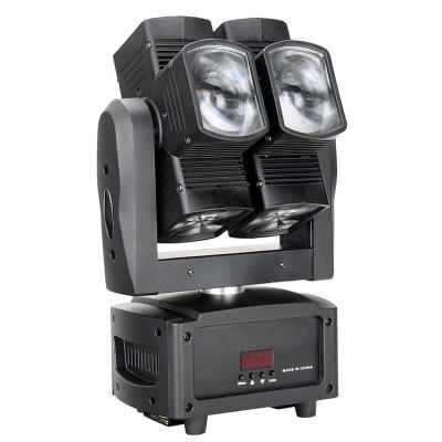 China Club Continuous Pan Moving Head Light/Single Axis 4in1 RGBW RGBW 8pcs 12w DMX LED Double Tilt Eight Lenses For Small Club for sale