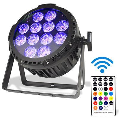 China Sports Stadiums/Stage/Bar/Wireless Outdoor IP65 Battery Par Light Smartphone Wedding/Battery Par Light New 12pcs 6 Colors Business Waterproof LED for sale