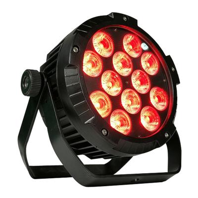 China Sports/stage/bar/wedding/business stadiums new outdoor led ip65 12*18w waterproof 6 in 1 rgbw high brightness battery operated wireless dmx led par light stage lights for sale