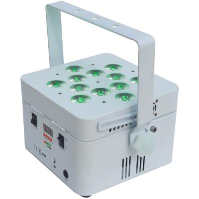 China Theme Park 12pcs 15w 12*15w Battery Operated 5in1 RGBWA 12x15w DMX&IR Wireless Rechargeable Battery LED Par Light For Wedding for sale