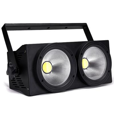 China Sports Stadiums Two Eye Blinder Assist 2in1 2x100w COB LED 2*100w Cold And Warm White Light For Stage Disco Party Wedding Club Bar for sale