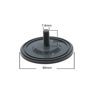 China Waterproof 66mm Diameter Suction Cup With Screw In Gray Color for sale