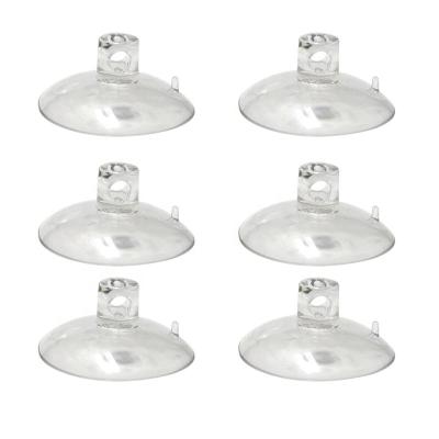 China Transparent PVC 37mm Diameter Side Hole PVC Suction Cups for sale