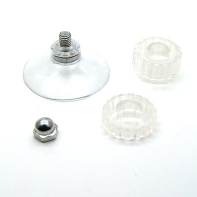 China Custom Glass PVC And Silicone Bathroom Vacuum Suction Cup With Screw for sale