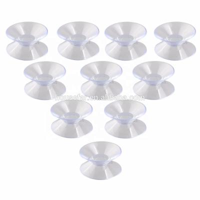 China Transparent PVC 30mm Diameter PVC Double Side Suction Cup for sale