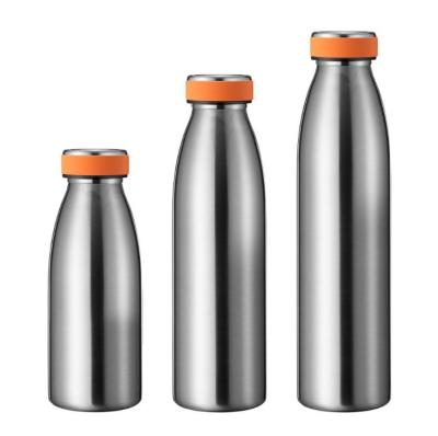 China PORTABLE Wholesale Insulated Double Wall Vacuum Water Bottle Stainless Steel Milk Bottle Insulated Water Bottle for sale