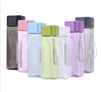 China Sustainable Customizable Bottle 400 Ml Plastic Water Bottle Sports Outdoor Student Easy To Carry for sale