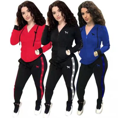 China 2021 New Products New Arrivals Breathable Trending Pants Set Women Two Piece Tracksuit for sale