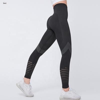 China Breathable Women's High Waist Yoga Pants Squat Proof Tummy Control Workout Stretch Gaiters for sale