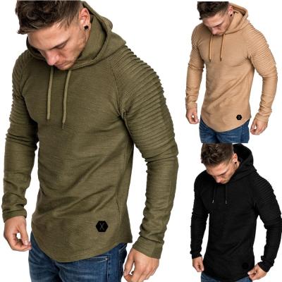 China 2021 New Arrivals Viable Men's Hoodies Long Sleeve Casual Ruffled T-shirts Cotton Shirts Man Clothing Fasion for sale