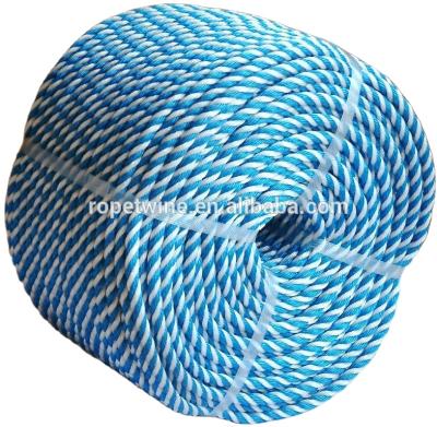 China PE Twine Twisted Twist Rope Any Best 3 Color 17g-182g/m Taian Beaches Coil Spool 6mm-20mm CN; SHN 220m for sale