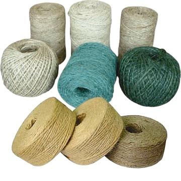 China 3 Ply Jute Twine Twist Rope Gift Wrapping Gift Wrapping 0.5mm to 3mm Natural Any Weight Goldfish NC; SHN coil for sale