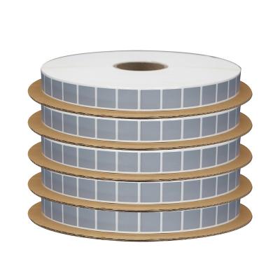 China Scratch Off Scratch Off Label Sticker Roll Scratch Off Security Sticker Label 25mm*25mm Square 1inch Gray for sale