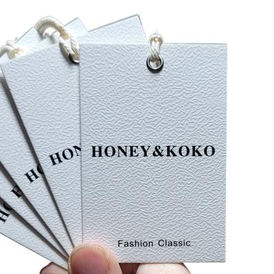 China Factory Hang Tag Custom Made Clothing Waterproof Label Tag Hanging Tags for sale