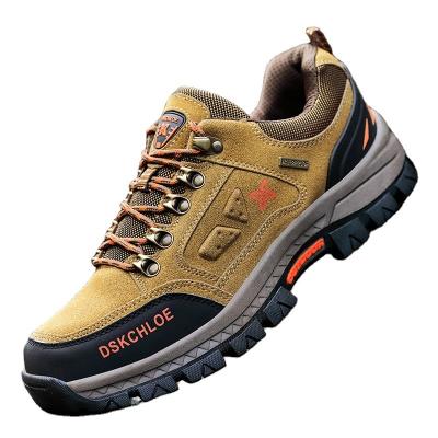 China Fashion Trend New Hiking Shoes Leather Boots Rubber Outsole Good Quality Trail Running Shoes Waterproof Mens Hiking Boots for sale