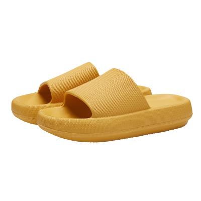 China Fashion Trend Wholesale Price Super Soft Thick EVA Step On Shit Feeling Home Slippers Non-Slip Home Bathroom Slippers for sale