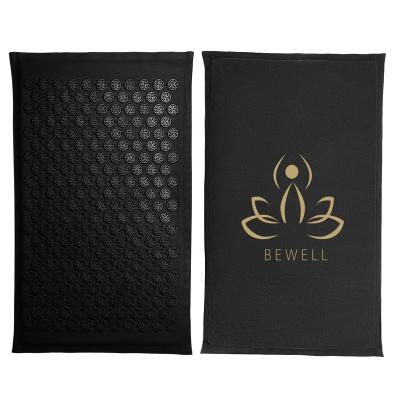 China Direct Natural Canvas Acupressure Mat Blood Circulation Plant Eco Acupuncture Massage Mat and Shakti Mat Pillow Set for sale