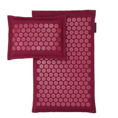 China Gillot Eco-Friendly Eco-Friendly Natural Linen Acupressure Mat And Pillow Set for sale