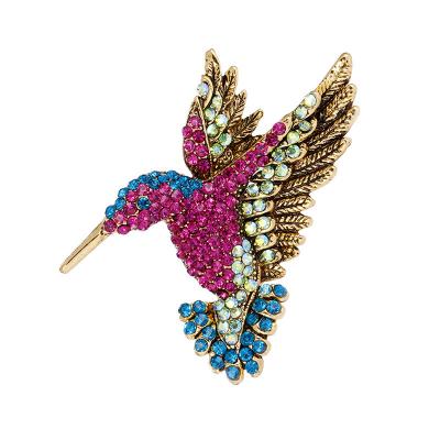 China Wholesale Trendy Jewelry Fashion Women's Cute Brooches Alloy Bird Brooch For Girls for sale