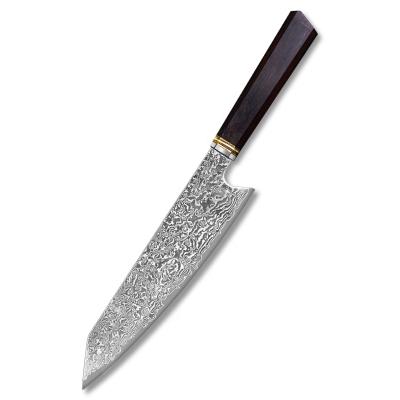 China High Quality CLASSIC Japanese 8 Inch Damascus Chef Knife With Ebony Wood Handle for sale