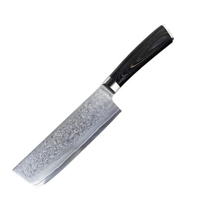 China Viable nakiri knife damascus 7inch cleaver kitchen knife for sale