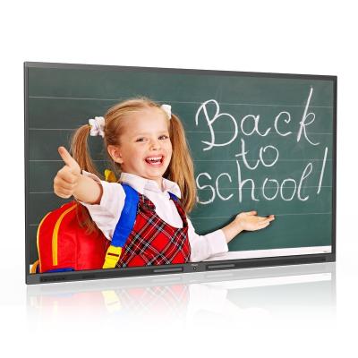 China Office School Multimedia Machine 55 Inch Educational Smart Display Touch Screen Interactive Equipment Flat Panel For Classroom for sale