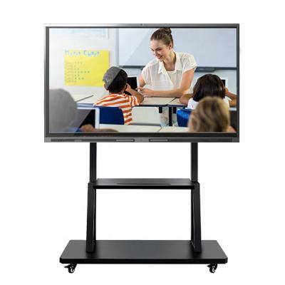 China OEM 75 inch infrared interactive digital signage led smart flat screen display for education 75inch for sale