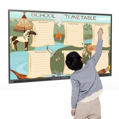 China Business. Education.Training.Office. Security LED Screen All In One Touch Display E-Blackboard Interactive Flat Panel Touch Screen Smart Board for sale