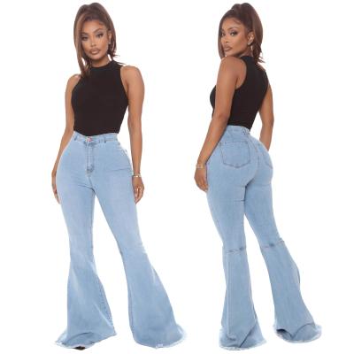 China China Factory Women's Bell Rocket Bottom Breathable Jeans Stretch Denim Pants Loungewear Rocket Pants Jeans for sale