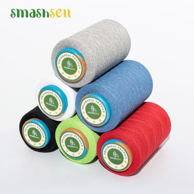 China Smashsell Scy Antistatic Free Sample Fine Chat 40S Spun Polyester Yarns Egypt Polycotton Loop Yarn Stapple for sale