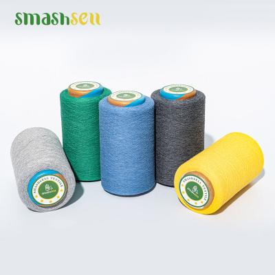 China OE Moisture-Absorbent Recycled Cotton Colored Dyed Polyester Yarns For Weaving 2.5s To 32s for sale