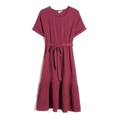 China Hot Selling Fashionable Clothing Summer Cotton Used Silk Sizes All Girl Fashionable Used Dresses for sale