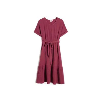 China Fashionable Used Silk Clothing High Quality Cotton For Summer Sizes All Girl Fashionable Used Dresses for sale