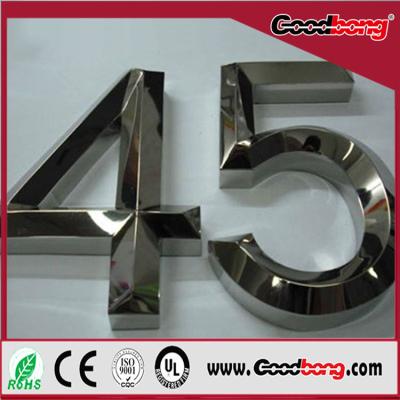 China Professional custom manufacture 3D backlit high quality huge size vacuum metal letter whol for sale