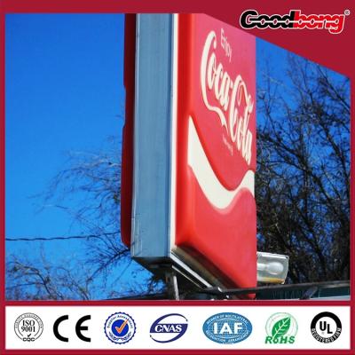 China large size rectangle Type and Steel Material billboard steel pole for sale