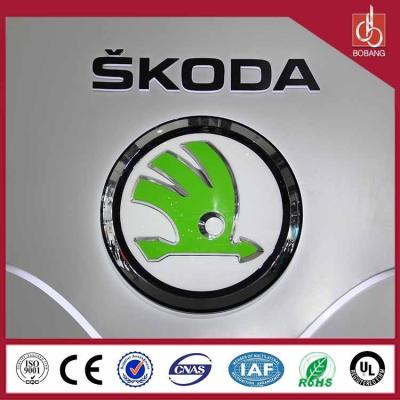 China Round light metal light led car logo with their names for 4S stores for sale