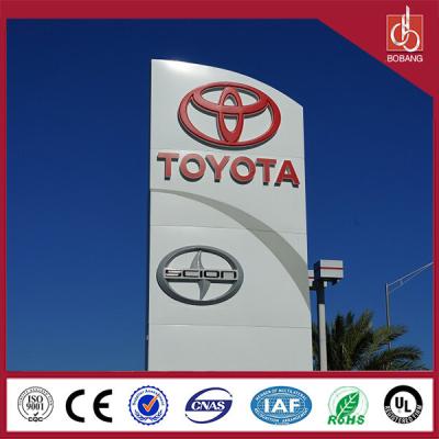 China High quality outdoor strong anti-wind huge size car logo signage of build boarder for sale