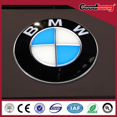 China Indoor 4S store display famous brand car logo with light led box in high quality,standard for sale