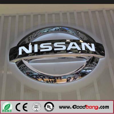 China Customized Shape Acrylic car logo Vacuum Moulding Car Logo Signs for sale