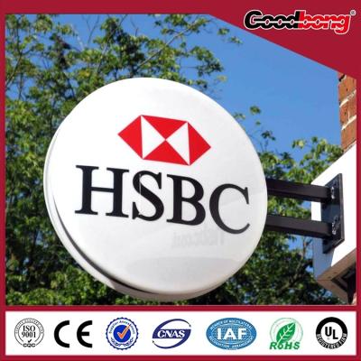 China outdoor indoor waterproof anti-wind illuminated advertising bank light box for sale