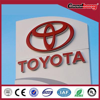 China Outdoor Large size Anti-UV car logo sign pylon sign for sale