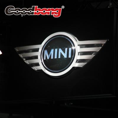 China High-end quality car logo and name sign, Illuminated car logo sign for sale