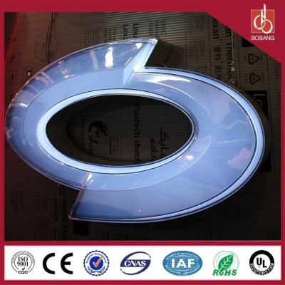 China Professional custom 3D auto manufacture sound thin vacuum strong light acrylic led car log for sale