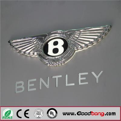 China Professional Custom Round Shape Acrylic Sheet Vacuum Moulding Car Logo Signs; for sale