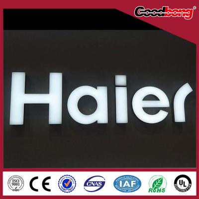 China arcylic vacuum forming chorme metal Channel Alphabet Letter Sign for sale