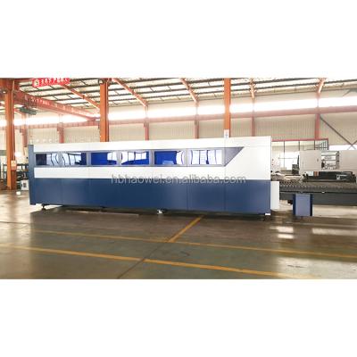 China SERVO MOTOR 6020 Exchange Table Large Area Metal Sheet Fiber Laser Cutter Machine 50mm Aluminum Steel CNC Laser Cutting Machine for sale