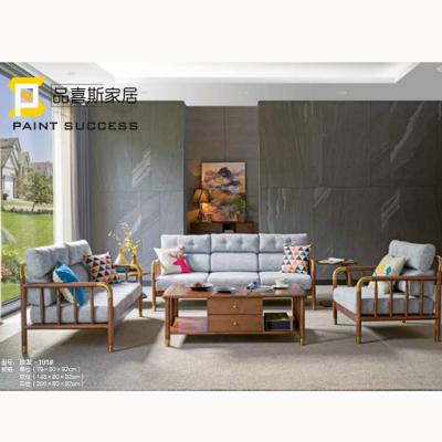 China eco-friendly american style real wood sofa for home furniture for sale