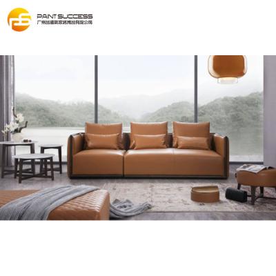 China Eco - Friendly Cheap Wedding Living Room Sofas Leather Luxury Modern L And Sleeper Form Three Seat Sofas for sale