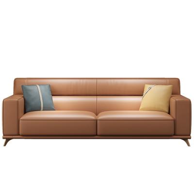 China modern nodic sofa bed special design living room sofa leather armrest sectionals for sale